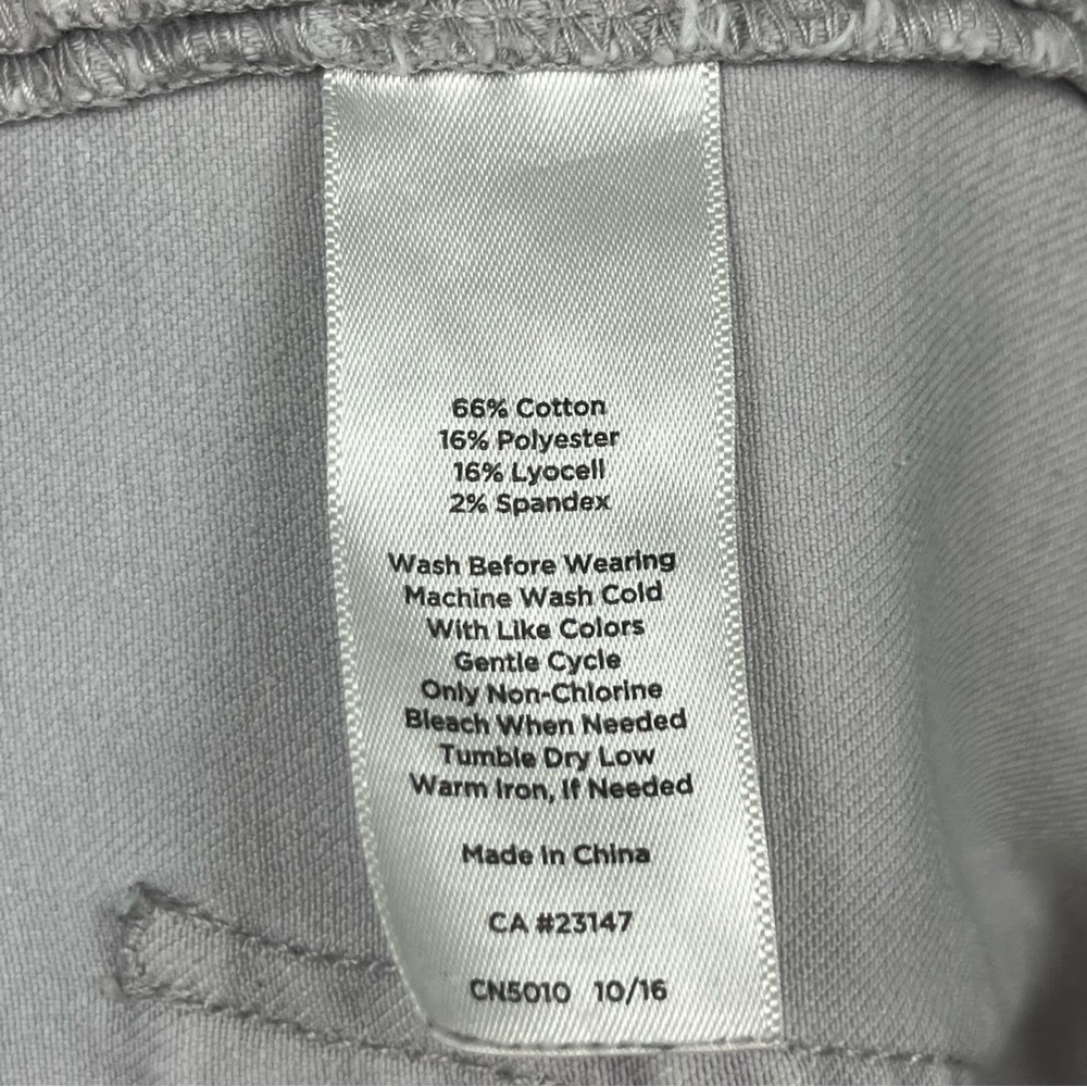 Talbots gray Flawless Five Pocket Slim Ankle denim jeans, size 16. - Picture 7 of 8